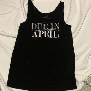 Motherhood Black Maternity Tank Top